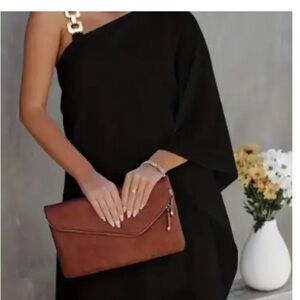 Chic Black One-Shoulder Dress - size L